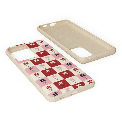 Pop Petal Plaid Eco-Friendly Phone Cases | Biodegradable | Sustainable