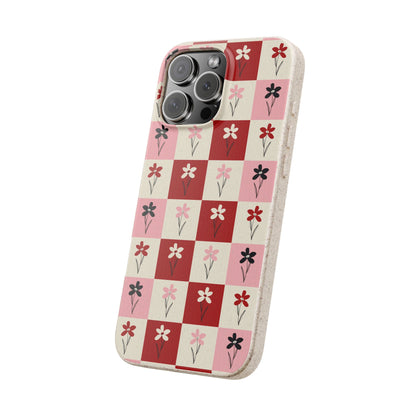 Pop Petal Plaid Eco-Friendly Phone Cases | Biodegradable | Sustainable