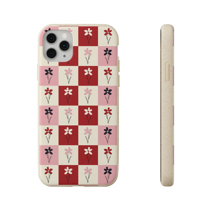 Pop Petal Plaid Eco-Friendly Phone Cases | Biodegradable | Sustainable