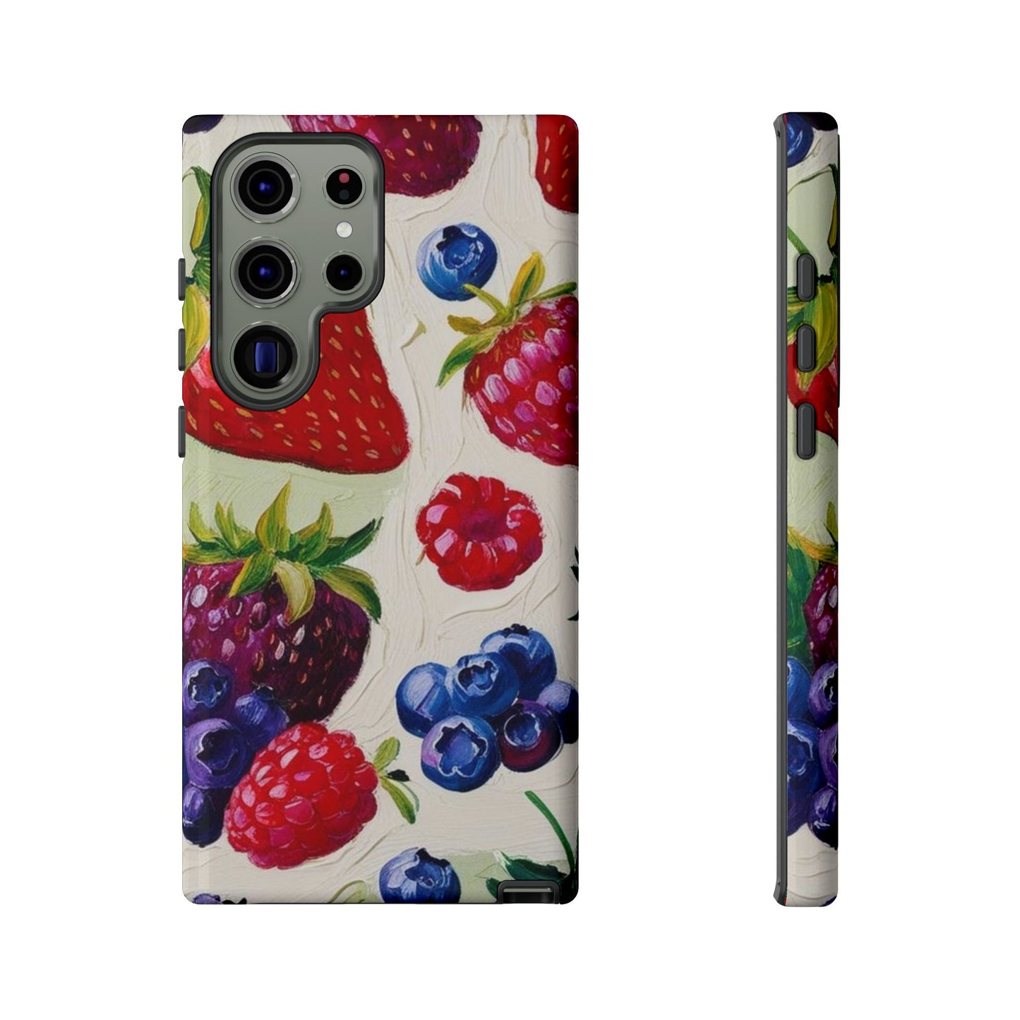 Berry Floral Phone Case - Tough Cases for Fruit Lovers