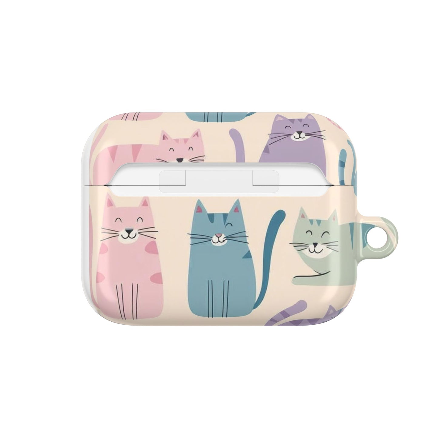 Cute Cat Pattern AirPod Case - Fun Pet Lover Accessory