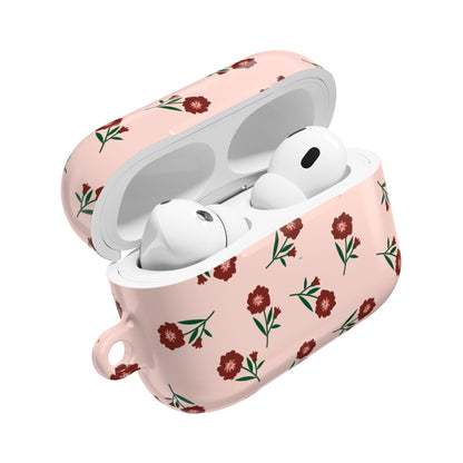 Crimson Bloom AirPod Case