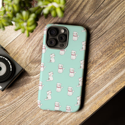 Cute Cat Pattern Phone Case for Cat Lovers
