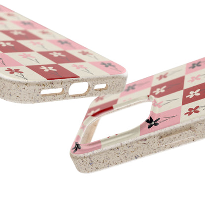 Pop Petal Plaid Eco-Friendly Phone Cases | Biodegradable | Sustainable
