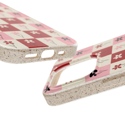 Pop Petal Plaid Eco-Friendly Phone Cases | Biodegradable | Sustainable