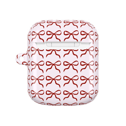 Cute Bow Pattern AirPod Case - Stylish & Protective Accessory
