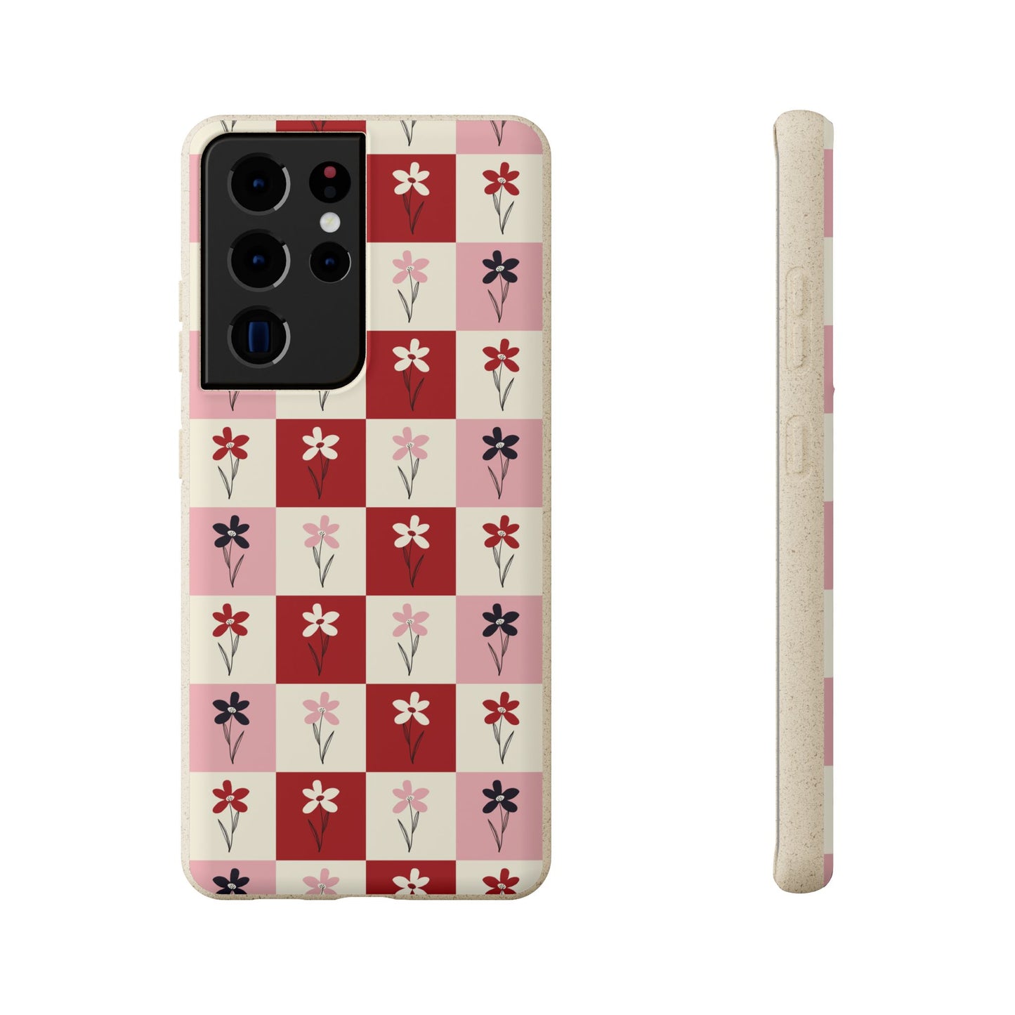 Pop Petal Plaid Eco-Friendly Phone Cases | Biodegradable | Sustainable