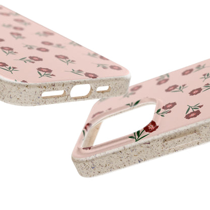 Crimson Bloom Eco-Friendly Phone Cases | Biodegradable | Sustainable