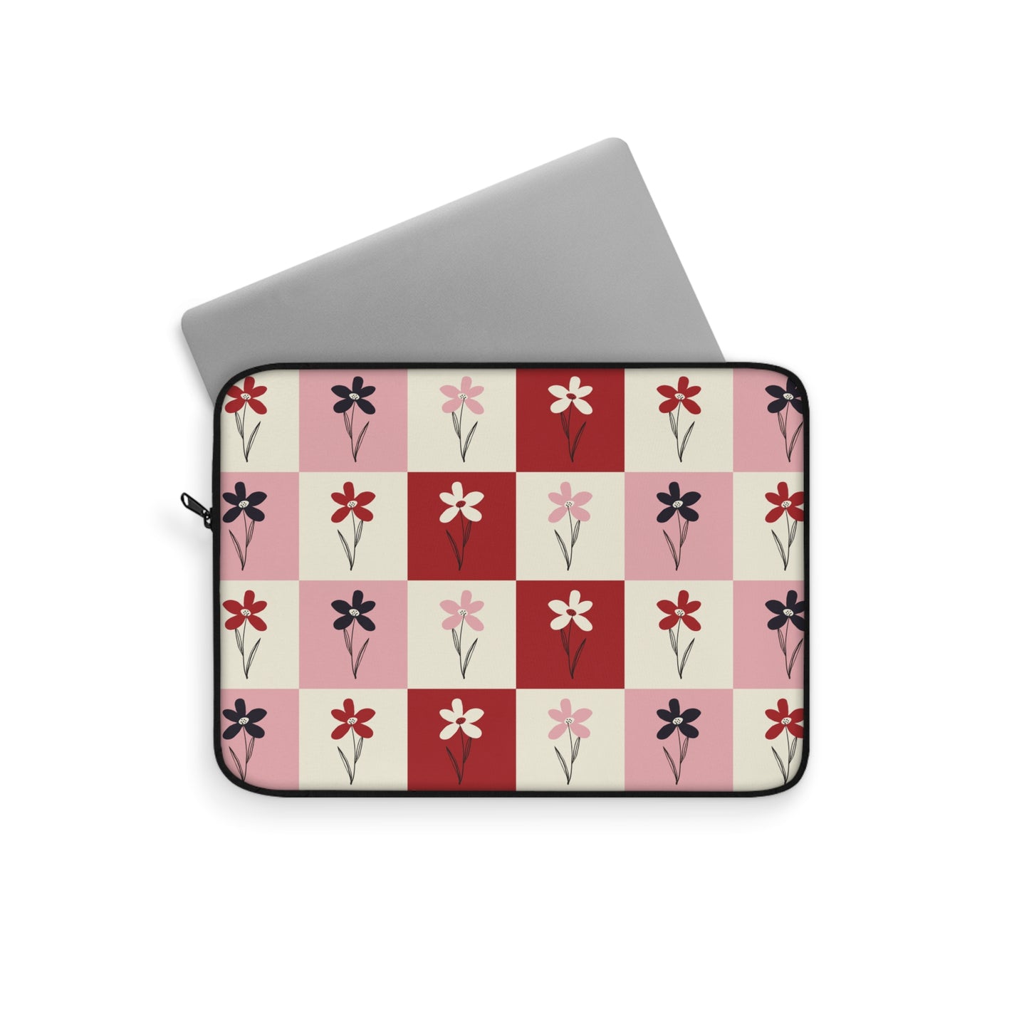 Pop Petal Plaid Laptop Sleeve