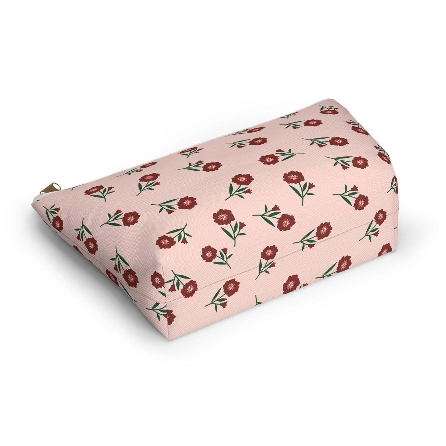Crimson Bloom Accessory Pouch | Makeup Bag | Travel Organizer