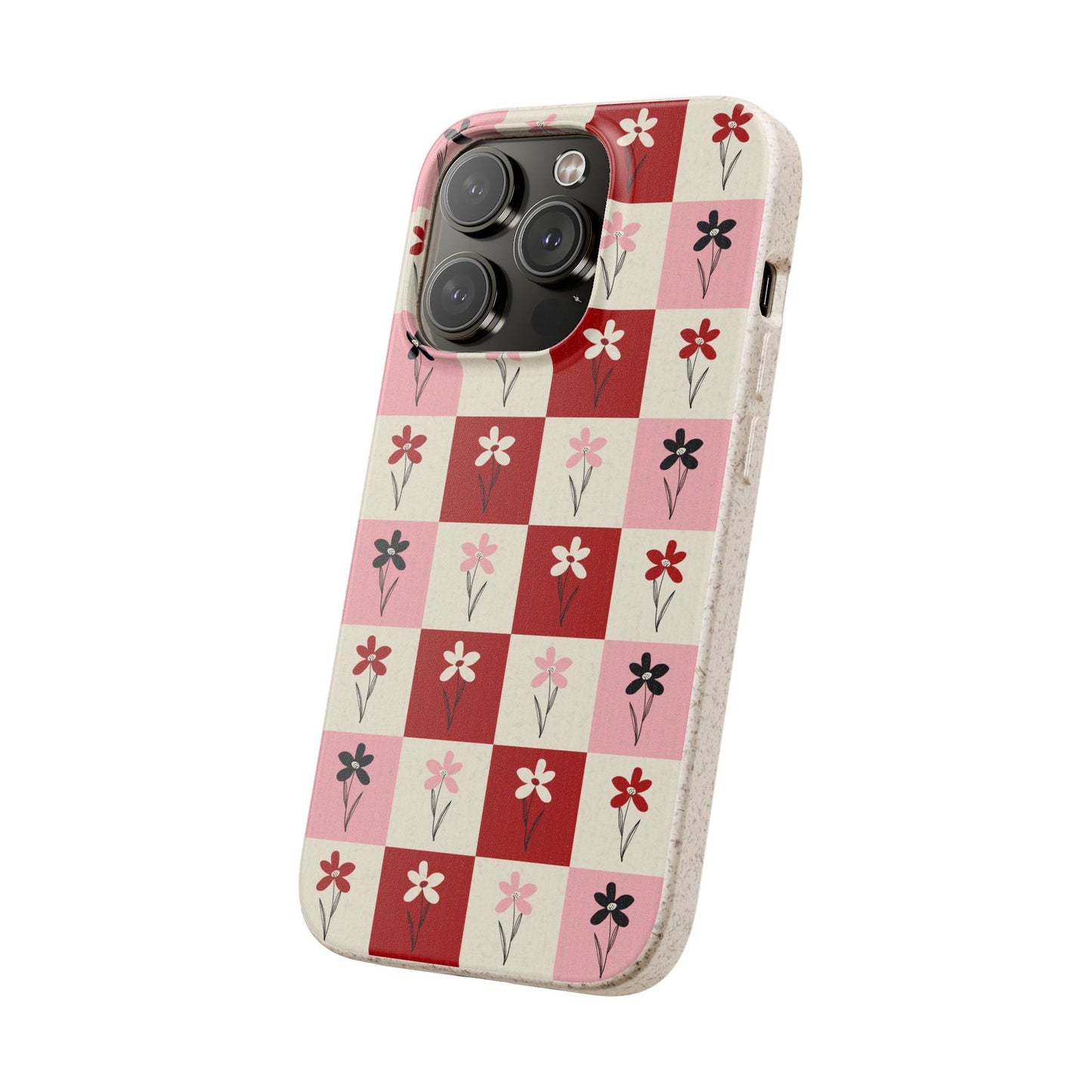Pop Petal Plaid Eco-Friendly Phone Cases | Biodegradable | Sustainable
