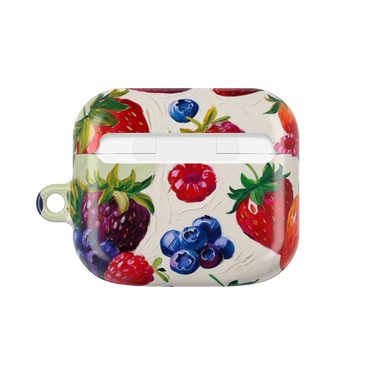 Colorful Berry Print AirPod Case - Fruit Inspired Design for Music Lovers