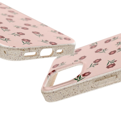 Crimson Bloom Eco-Friendly Phone Cases | Biodegradable | Sustainable