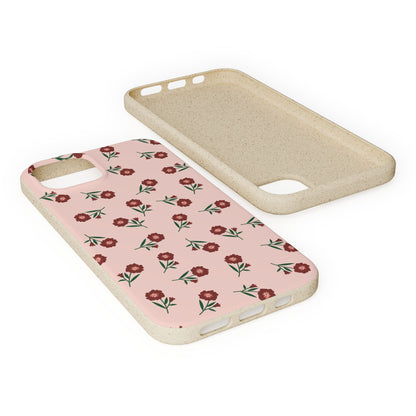 Crimson Bloom Eco-Friendly Phone Cases | Biodegradable | Sustainable