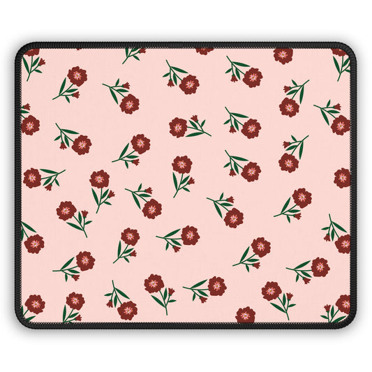 Crimson Bloom Mouse Pad