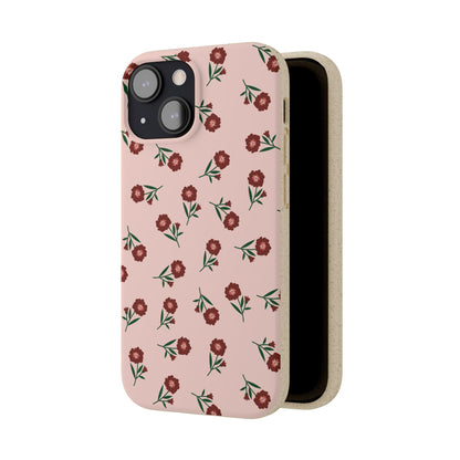 Crimson Bloom Eco-Friendly Phone Cases | Biodegradable | Sustainable