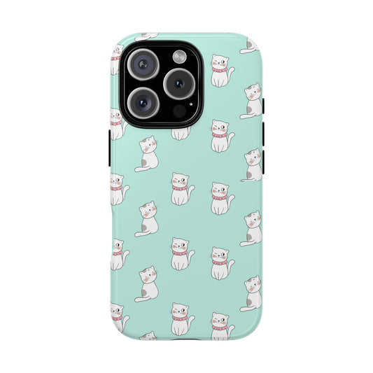 Cute Cat Pattern Phone Case for Cat Lovers