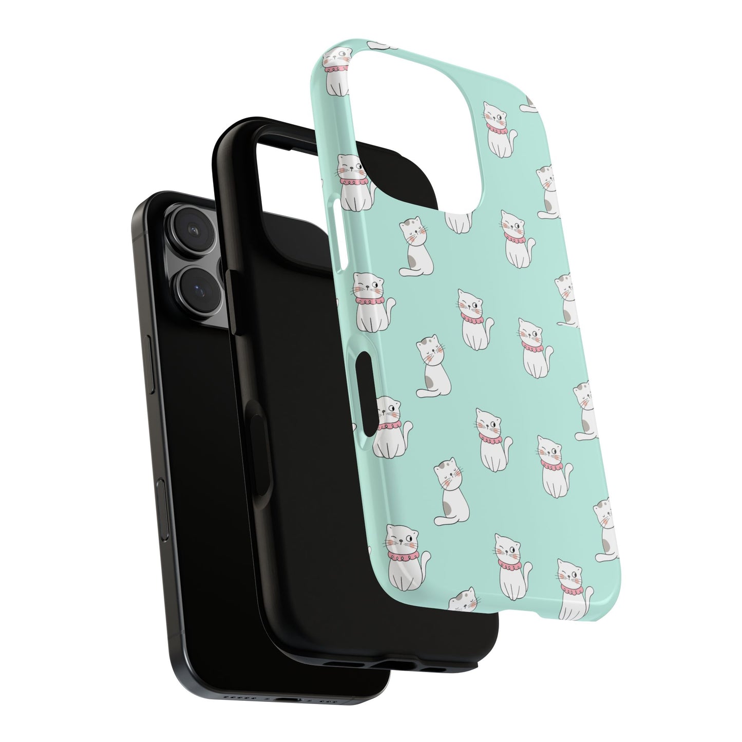 Cute Cat Pattern Phone Case for Cat Lovers