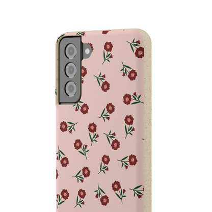 Crimson Bloom Eco-Friendly Phone Cases | Biodegradable | Sustainable
