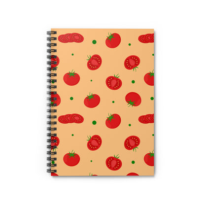 Tomato Pattern Spiral Notebook | Ruled | Journal