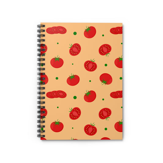 Tomato Pattern Spiral Notebook | Ruled | Journal