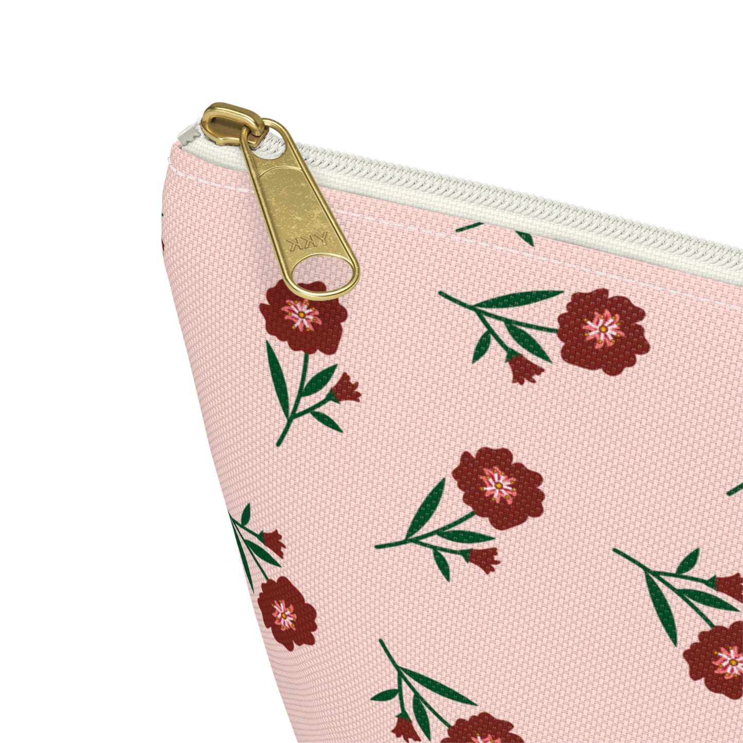 Crimson Bloom Accessory Pouch | Makeup Bag | Travel Organizer