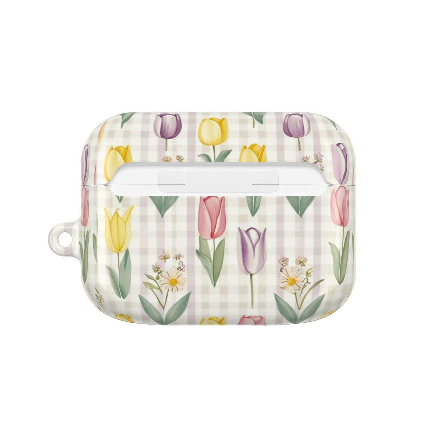 Spring Floral AirPod Cases with Tulip Design, Cute Gift for Music Lovers, Trendy Tech Accessories, Birthday, Mother's Day, Everyday Use