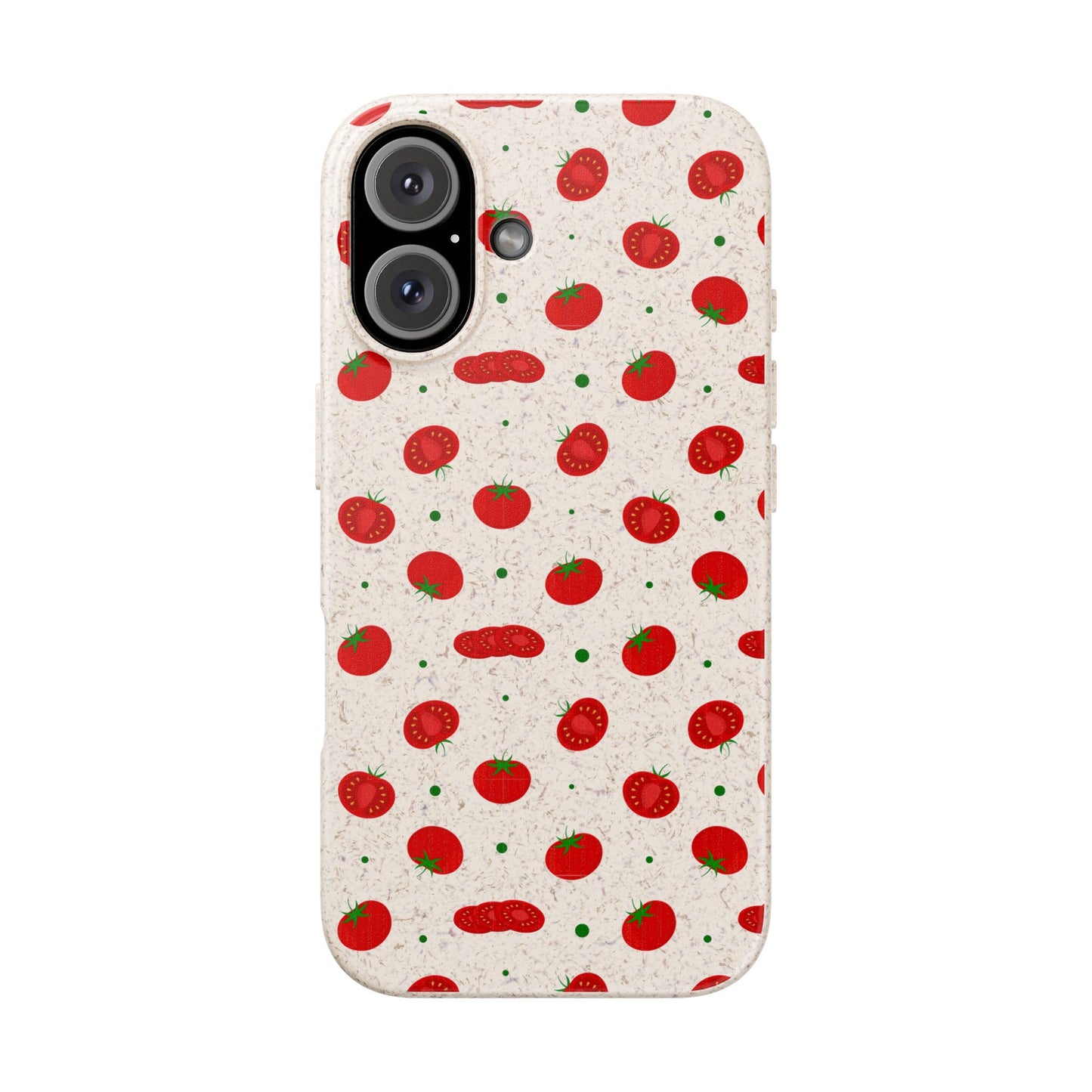 Eco-Friendly Phone Case with Tomato Design, Biodegradable Cases