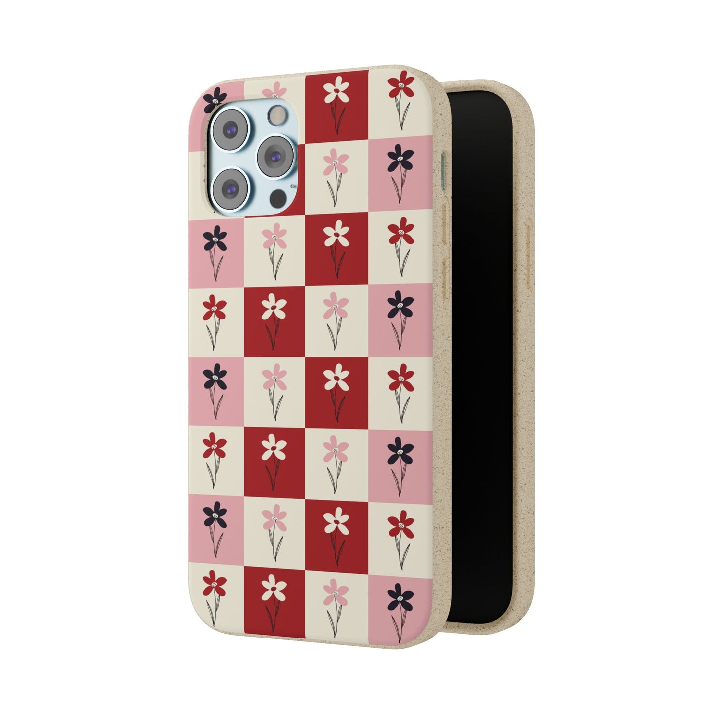 Pop Petal Plaid Eco-Friendly Phone Cases | Biodegradable | Sustainable