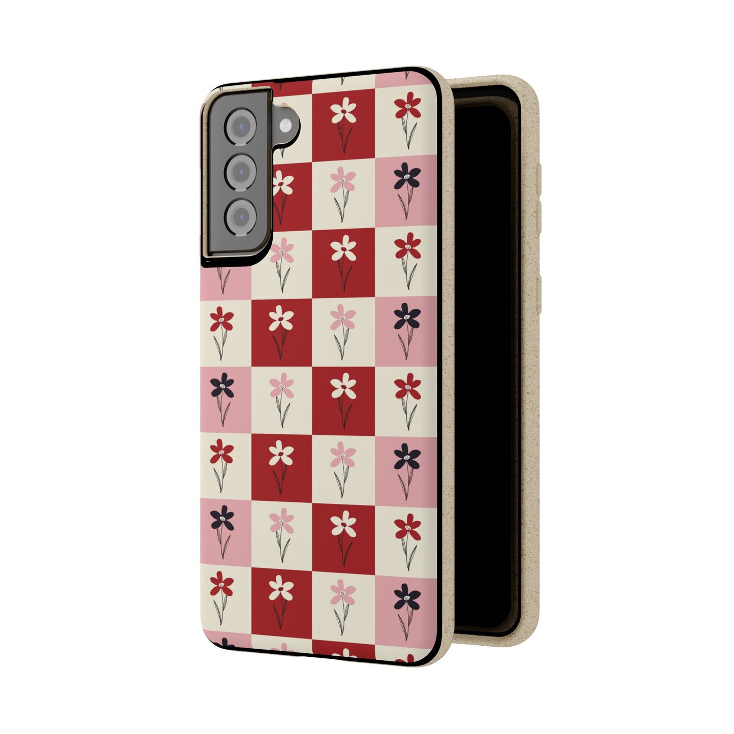Pop Petal Plaid Eco-Friendly Phone Cases | Biodegradable | Sustainable