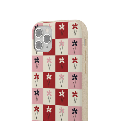 Pop Petal Plaid Eco-Friendly Phone Cases | Biodegradable | Sustainable
