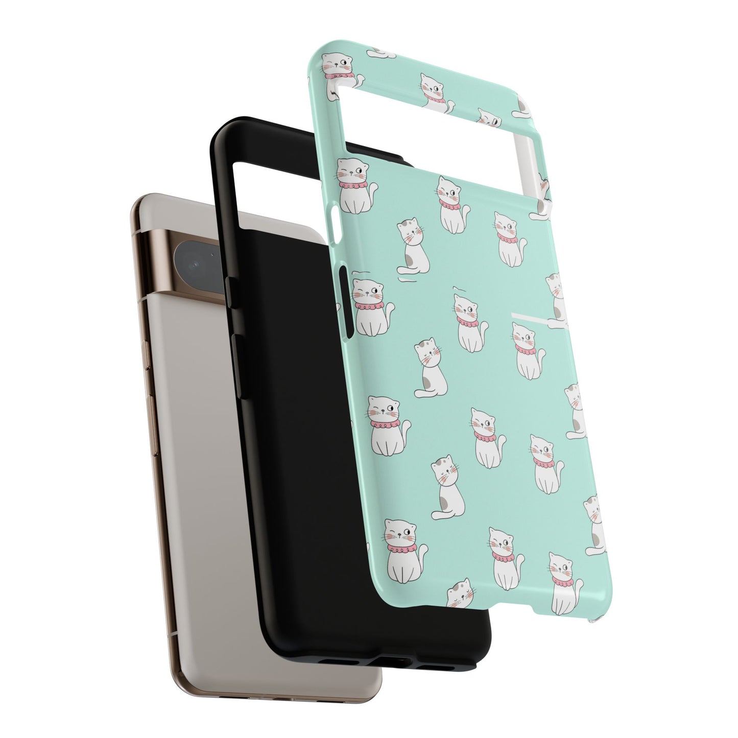 Cute Cat Pattern Phone Case for Cat Lovers