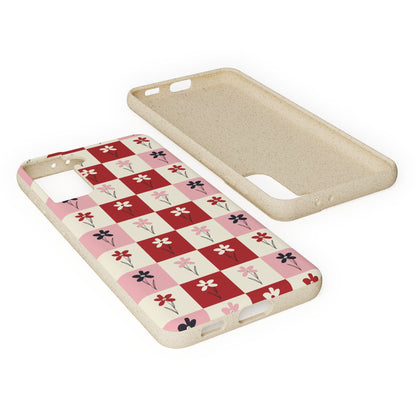 Pop Petal Plaid Eco-Friendly Phone Cases | Biodegradable | Sustainable