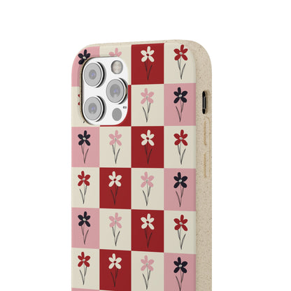 Pop Petal Plaid Eco-Friendly Phone Cases | Biodegradable | Sustainable