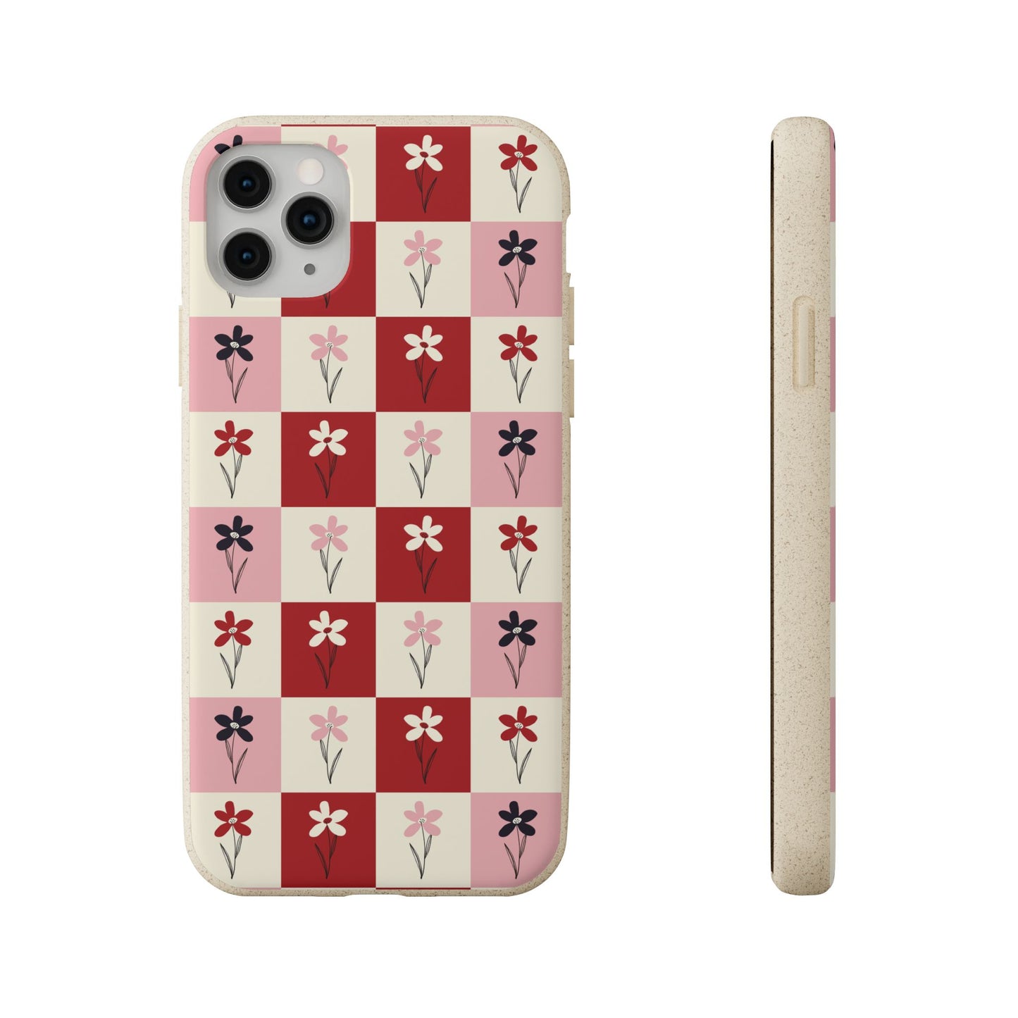 Pop Petal Plaid Eco-Friendly Phone Cases | Biodegradable | Sustainable