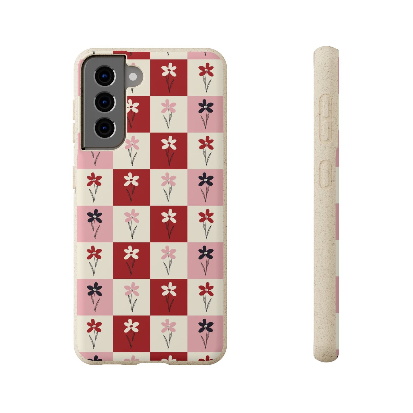 Pop Petal Plaid Eco-Friendly Phone Cases | Biodegradable | Sustainable
