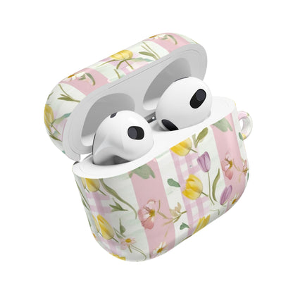 Floral AirPod Case with Pastel Flowers | Spring Vibe, Cute Gift, Stylish Accessory, Easter Present, Girls' Trendy Earbud Holder