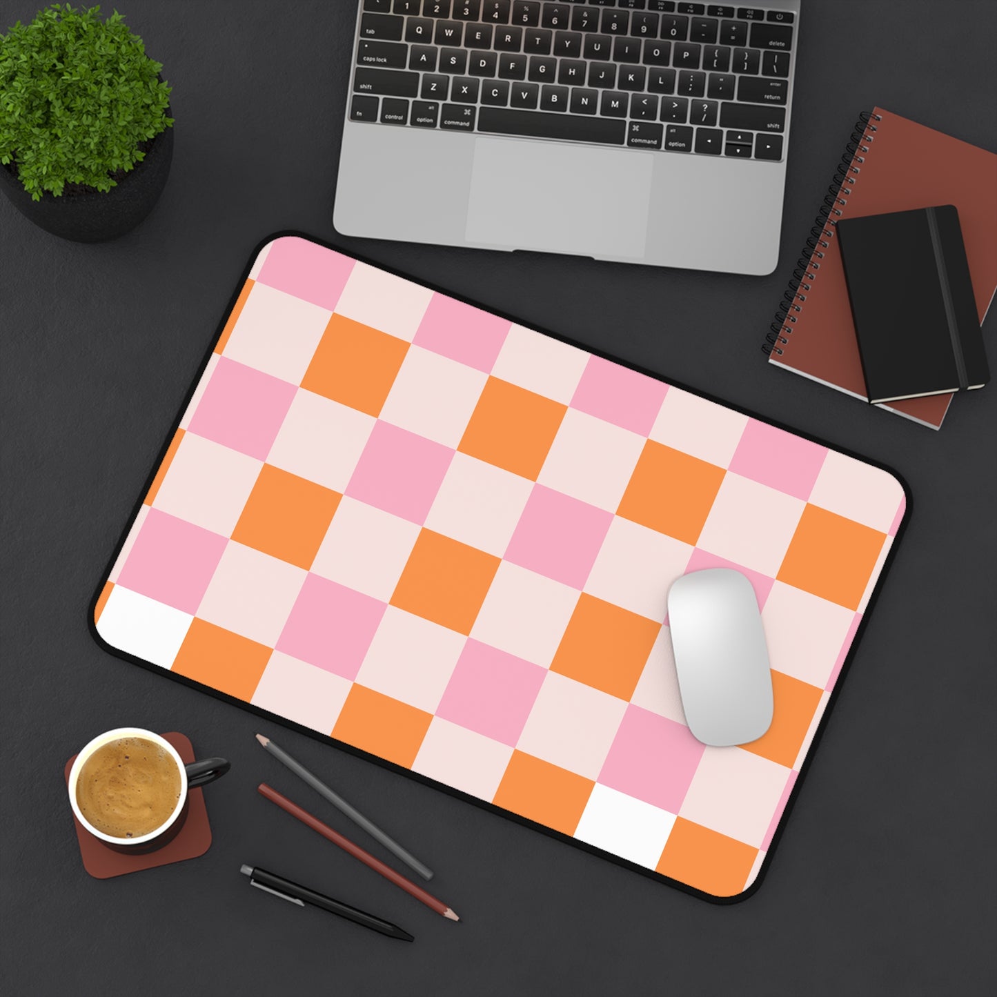 Colorful Checker Desk Mat