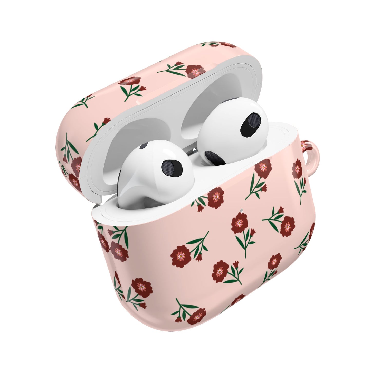 Crimson Bloom AirPod Case