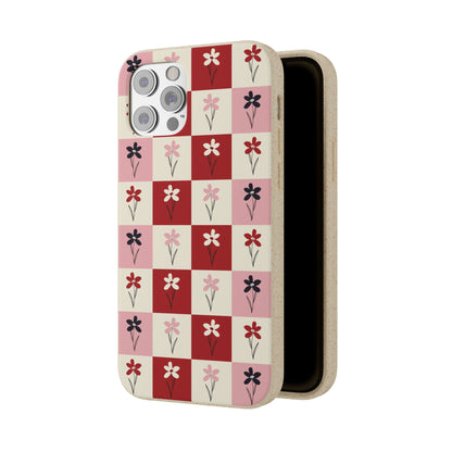 Pop Petal Plaid Eco-Friendly Phone Cases | Biodegradable | Sustainable