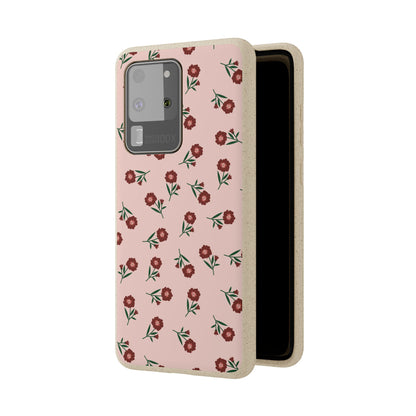 Crimson Bloom Eco-Friendly Phone Cases | Biodegradable | Sustainable