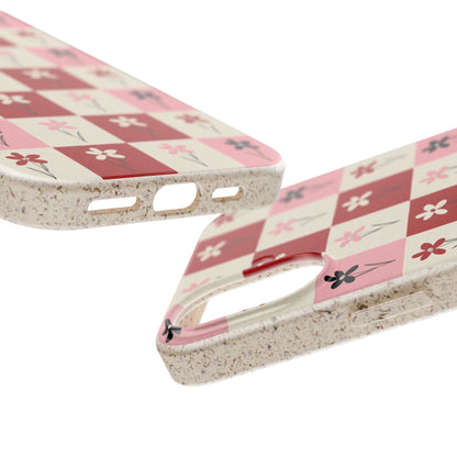 Pop Petal Plaid Eco-Friendly Phone Cases | Biodegradable | Sustainable