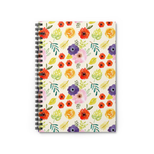 Botanical Bliss Spiral Notebook | Ruled | Journal