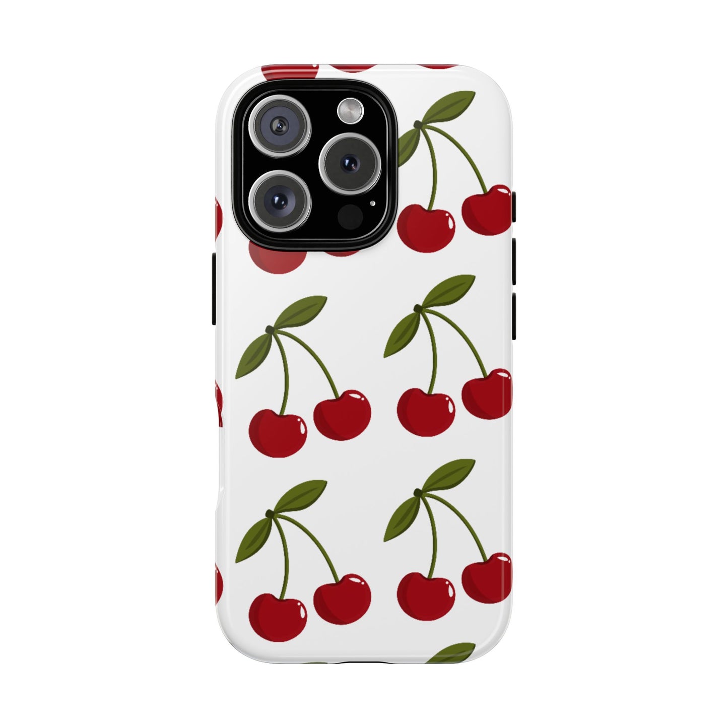 Cherry Pattern Phone Case - Tough Cases with Cute Cherry Design