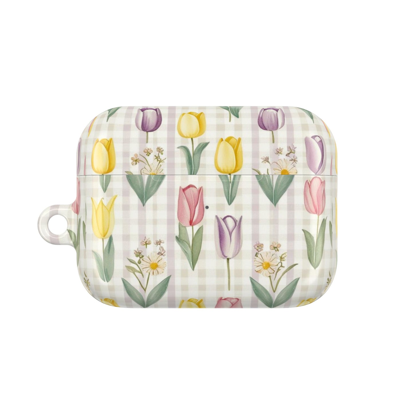 Spring Floral AirPod Cases with Tulip Design, Cute Gift for Music Lovers, Trendy Tech Accessories, Birthday, Mother's Day, Everyday Use