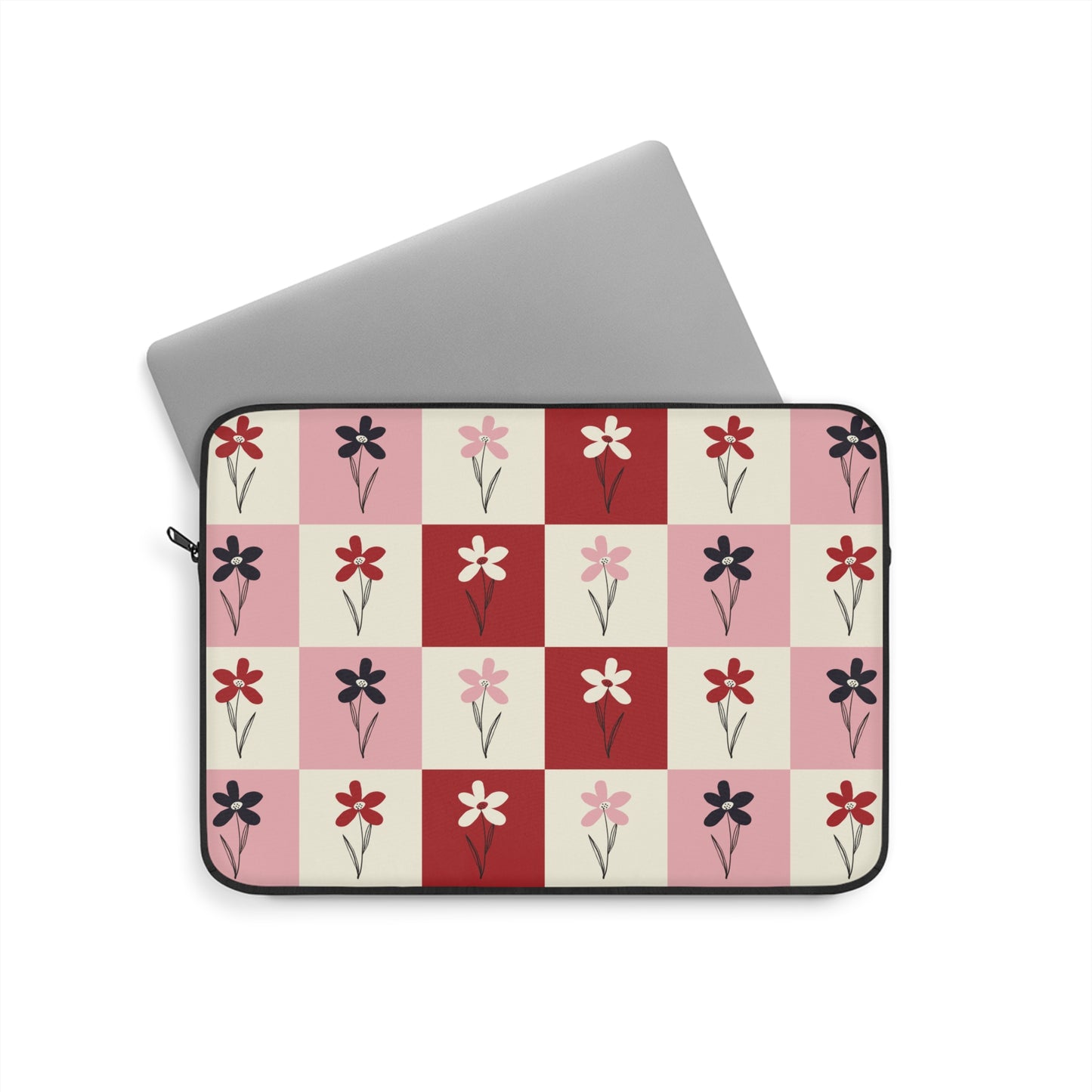 Pop Petal Plaid Laptop Sleeve