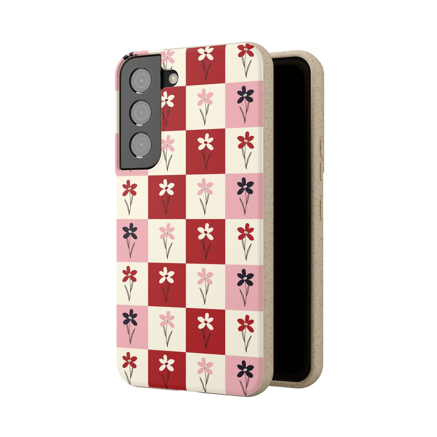 Pop Petal Plaid Eco-Friendly Phone Cases | Biodegradable | Sustainable