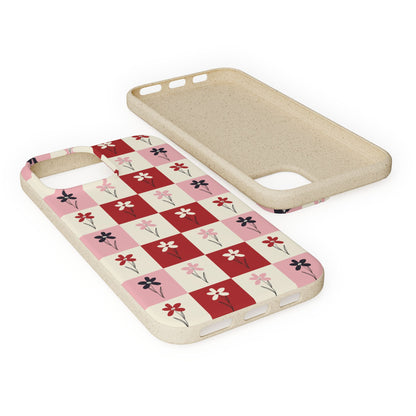 Pop Petal Plaid Eco-Friendly Phone Cases | Biodegradable | Sustainable