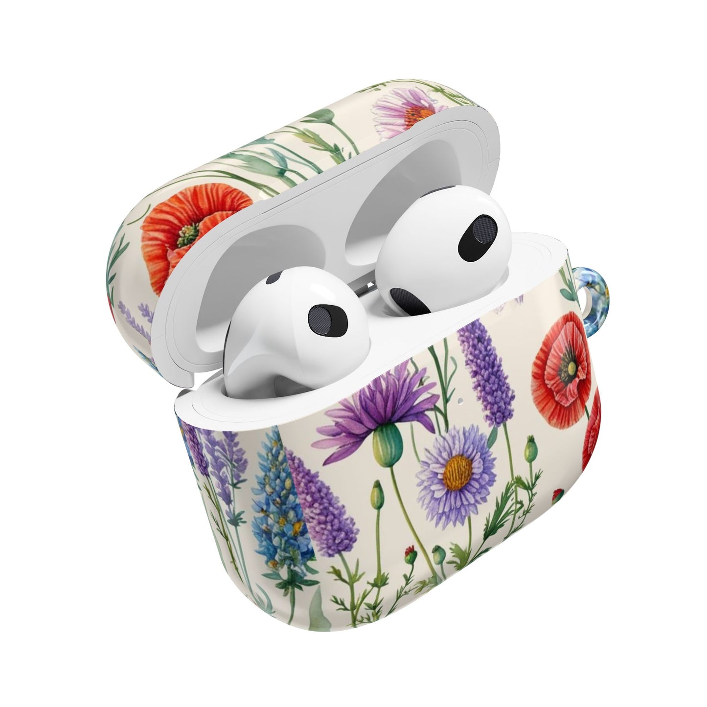 Floral AirPod Cases, Stylish Wireless Earbud Cover, Gift for Music Lovers, Trendy Tech Accessory, Nature-Inspired, Cute Case