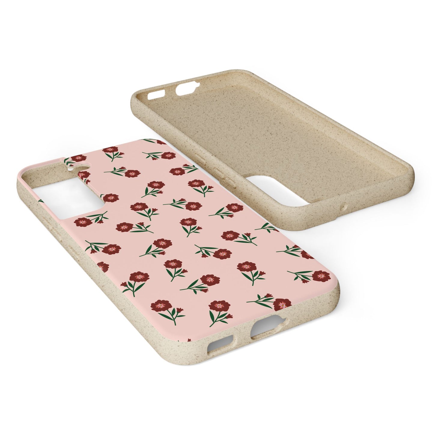 Crimson Bloom Eco-Friendly Phone Cases | Biodegradable | Sustainable